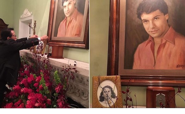 Juan Gabriel ya está en Ciudad Juárez junto a la foto de su madre