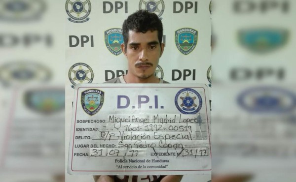 Detienen a sospechoso de embarazar a su hijastra de 12 años en Copán