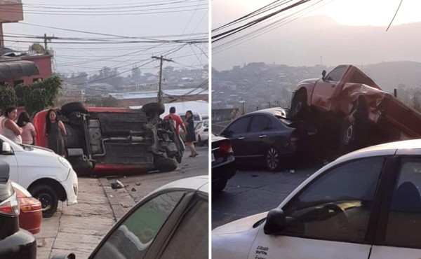 Hombre en estado de ebriedad provoca múltiple choque en Comayagüela