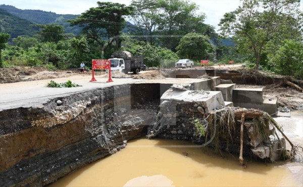 En tres instituciones del Estado está la rehabilitación de infraestructura vial dañada por Eta