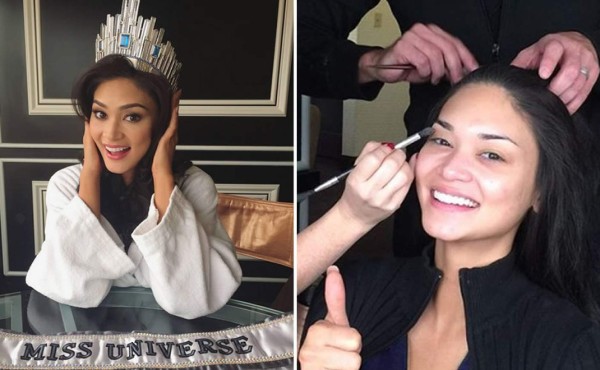 Así luce Miss Universo sin maquillaje