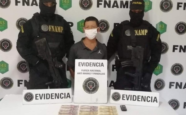 Capturan 'con las manos en la masa' a supuesto extorsionador de Comayagüela