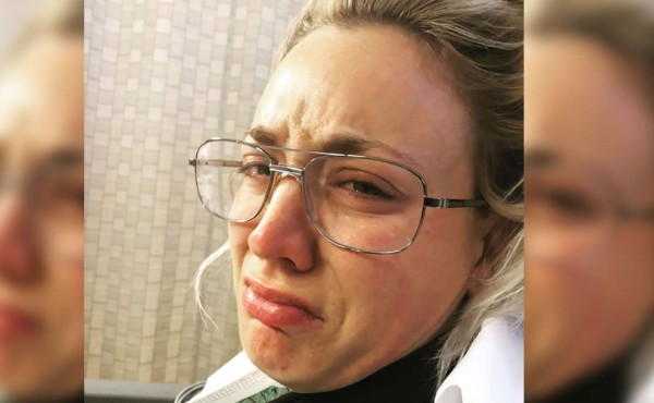 La accidentada luna de miel de Kaley Cuoco