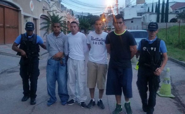 Caen cuatro supuestos pandilleros de la 18 en Comayagüela