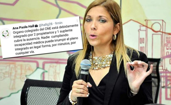 Ana Paola Hall: 'La confianza se logra con consensos no con posturas intransigentes'  