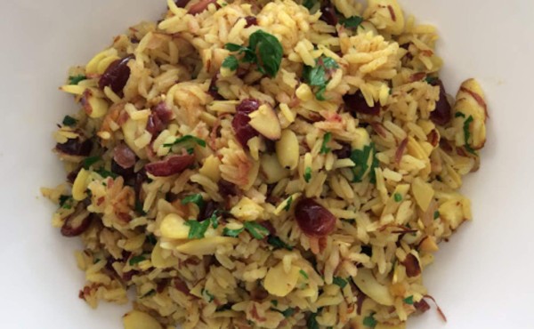 Arroz con Almendras y Arándanos