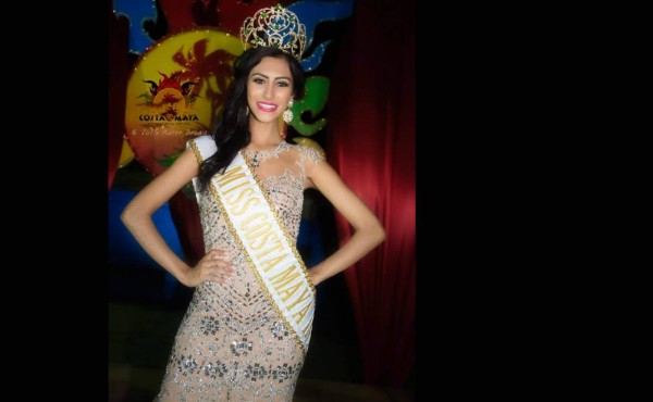 Gabriela Salazar gana el Miss Costa Maya 2015