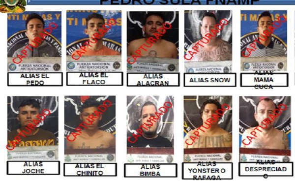 Cincuenta jefes de pandillas fueron sacados de circulación