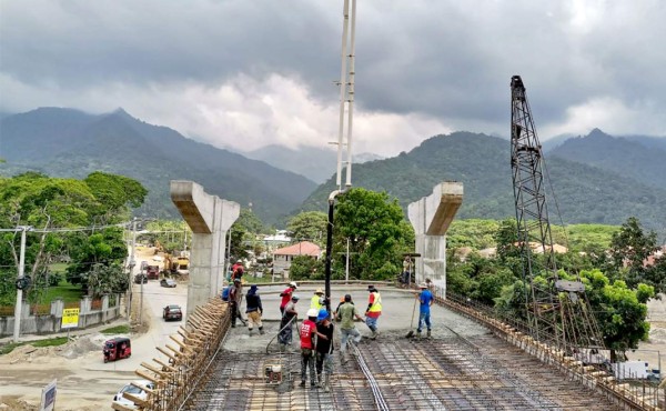 Obras avanzan en el Paso Merendón