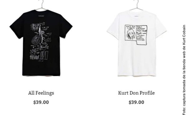 Inspira Kurt Cobain línea de moda &nbsp;&nbsp;