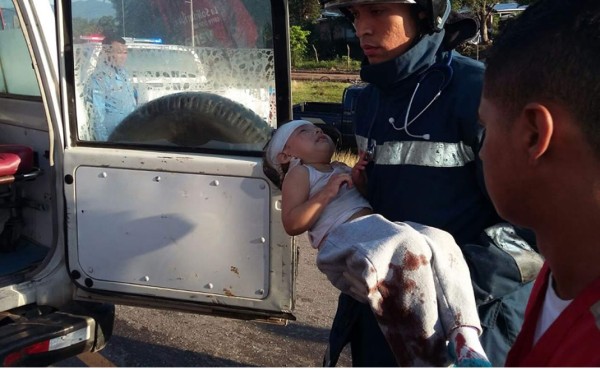 Cinco heridos, entre ellos una niña, en accidente vial en Villanueva