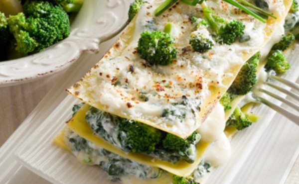 Lasaña de brócoli