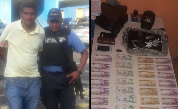 Capturan a asaltante en posesión de planilla de empresa