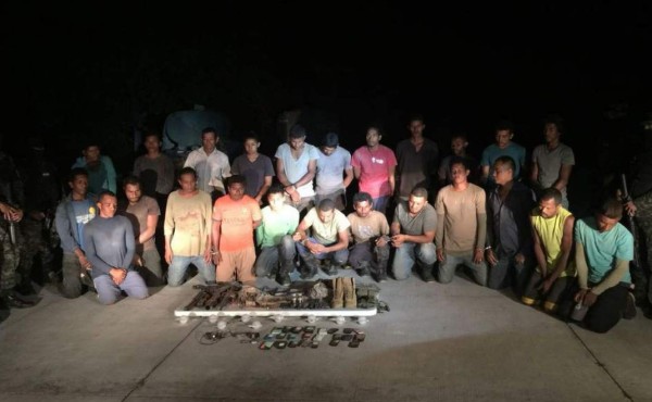 Al menos 26 detenidos por construir supuesta narcopista en Gracias a Dios