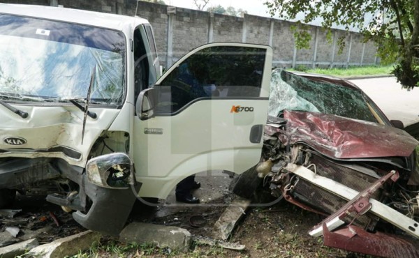 Imprudencia de conductor deja tres personas heridas en San Pedro Sula