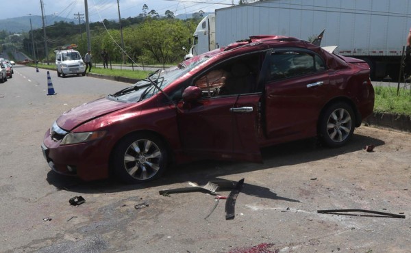Murió uno de los heridos en accidente en el anillo periférico de Tegucigalpa