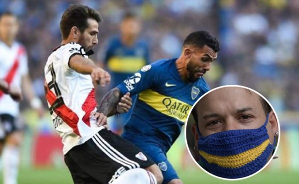 Futbolistas de Boca y de River donan camisetas para fabricar tapabocas