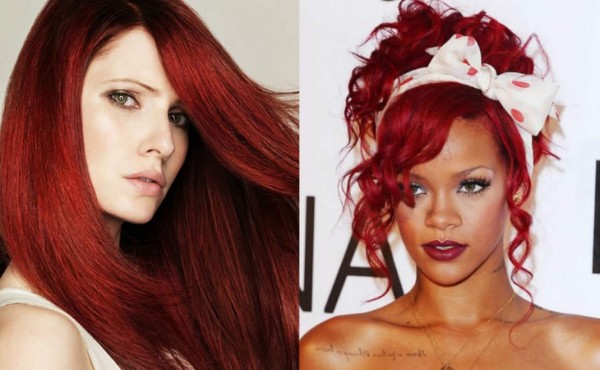 El rojo se convierte en el preferido para el cabello