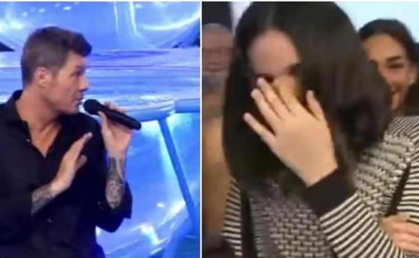 El conductor argentino Marcelo Tinelli regañó a su hija en uno de sus programas en vivo.