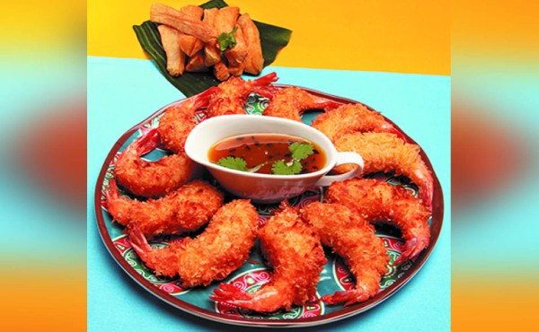 Camarones sureños al coco