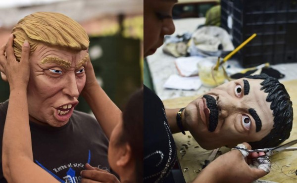 'El Chapo' Guzmán y Donald Trump, estrellas de Halloween