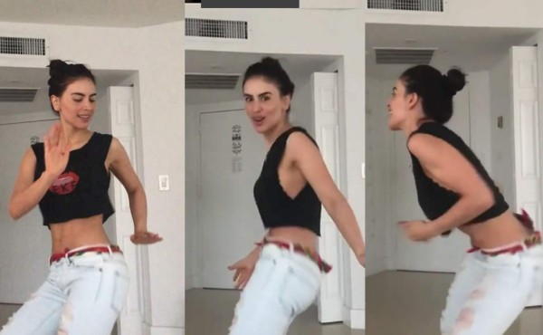 Famosa presentadora se mueve al ritmo de 'Sopa de Caracol'