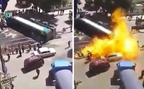 Impactante explosión de un camión con combustible en Egipto