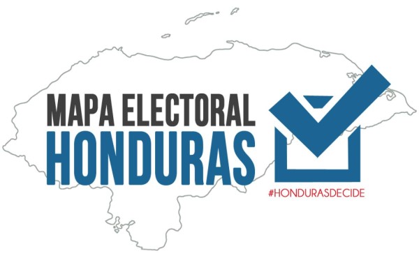 El mapa de votantes para las elecciones primarias en Honduras