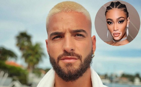 Maluma olvida a Natalia Barulich con modelo Winnie Harlow