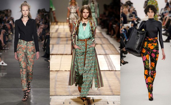 El ‘Power flower’ se expande a los pantalones esta primavera