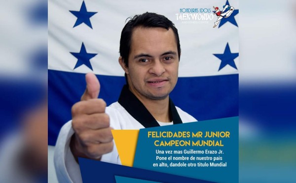 Guillermo Erazo Jr. gana el oro para Honduras en Taekwondo