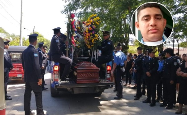 Con ascenso póstumo despiden a policía asesinado en Tegucigalpa