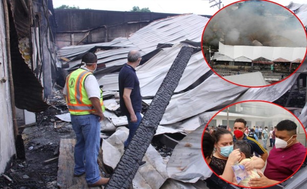 Retiran escombros e inician limpieza luego de tragedia en mercado Guamilito