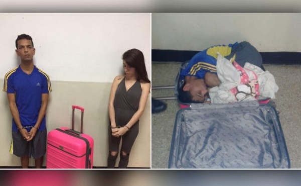 Mujer intenta sacar a su pareja de prisión en una maleta