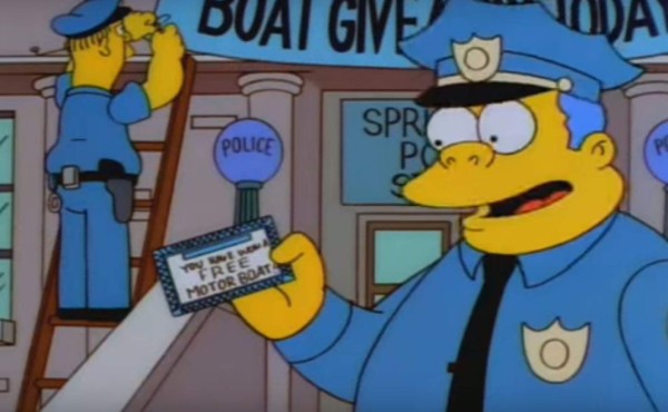 La Policía usó un truco de 'Los Simpson' y capturó a 21 delincuentes