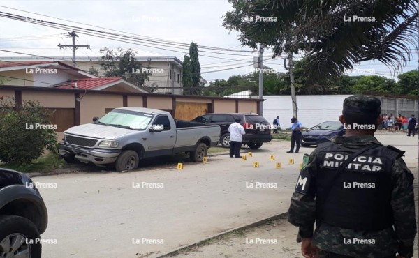 FOTOS: Un muerto y una mujer herida dejó ataque de sicarios en San Pedro Sula