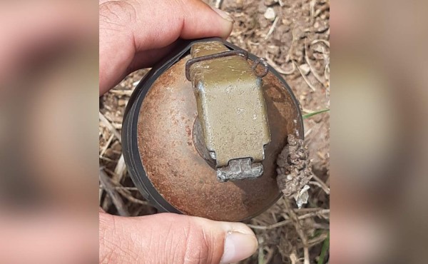 Militares y policías desactivan una granada lanzada en Ocotepeque