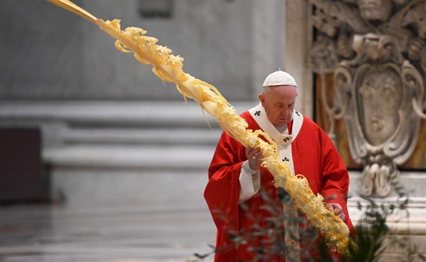 El Papa Francisco en la celebración del Domingo de Ramos