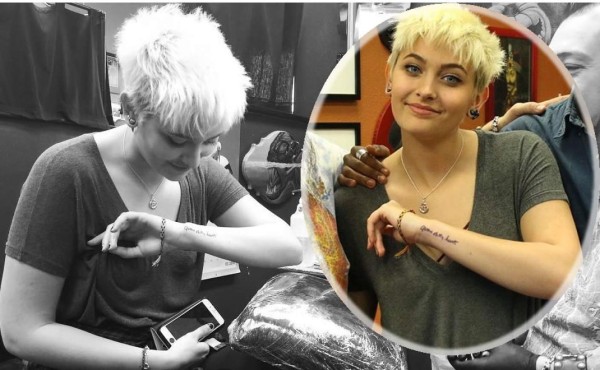 Paris Jackson recuerda a su papá con tatuaje&nbsp;&nbsp;