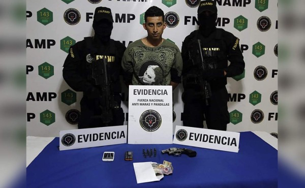 Capturan en Tegucigalpa a presunto sicario de la pandilla 18