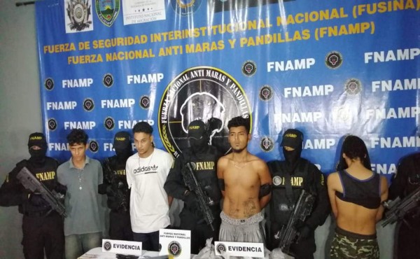 Caen cuatro presuntos mareros por extorsionar a comerciantes en Choloma