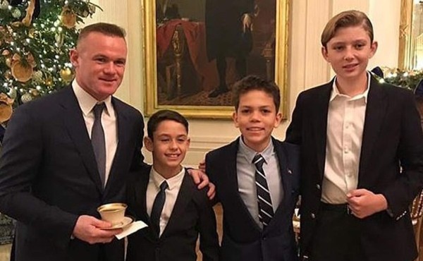 Barron Trump invita a Wayne Rooney a una cena navideña en la Casa Blanca