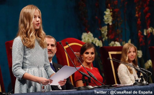 Princesa Leonor da potente discurso durante Premios Princesa de Asturias