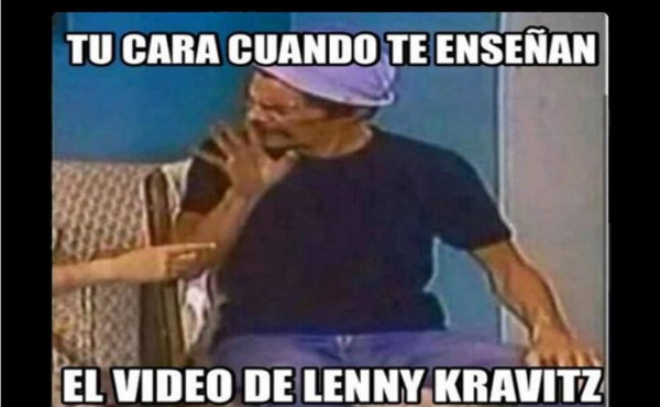 En memes el bochornoso incidente de Lenny Kravitz