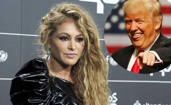 Paulina Rubio explica momento 'we love you Donald Trump'