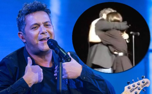 Alejandro Sanz compartió escenario con su hija