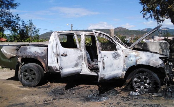 Hallan carro que pudo participar en homicidio múltiple en Intibucá