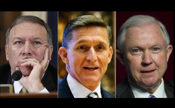 Flynn, Pompeo y Sessions: tres rudos en el gobierno de Trump