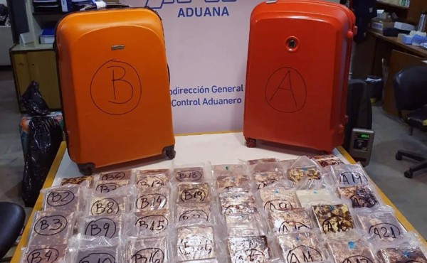 Argentina decomisa 254 kilos de cocaína que iban a ser enviados a España