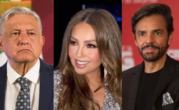 Thalía y Eugenio Derbez ignoran ataques de AMLO